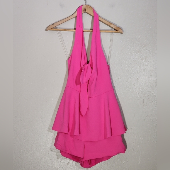 Judith March Pink Halter Romper - Picture 1 of 5